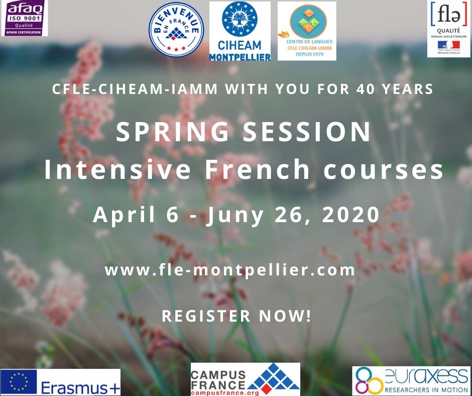 CIHEAMIAMM's tweet photo. Are you willing to learn French? 🌷 The spring session is coming! Our Intensive French Courses are open to all type of applicants 👉 Register quickly on this link: https://t.co/XKT9t6b5DL

#apprendreFR #frenchcourses #montpellier #intensiveFrench https://t.co/DvOTTGUl3C