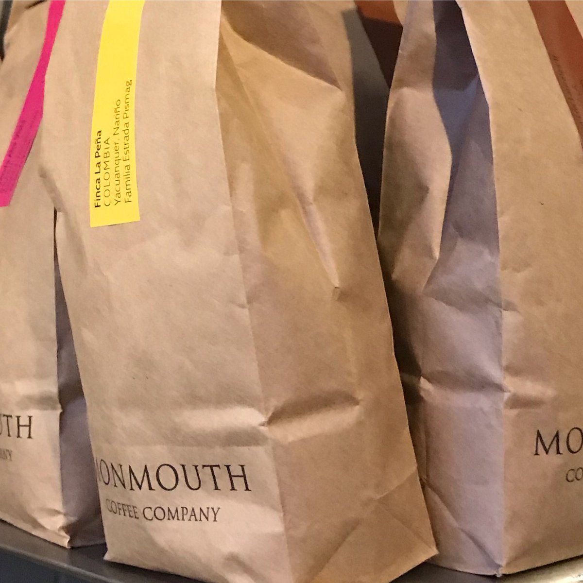 Going to be working from home? We have retail bags of Monmouth #coffee to keep you company. Available in whole beans or ground to your preference. #staysafe &amp; be kind from all at Bread &amp; Honey.