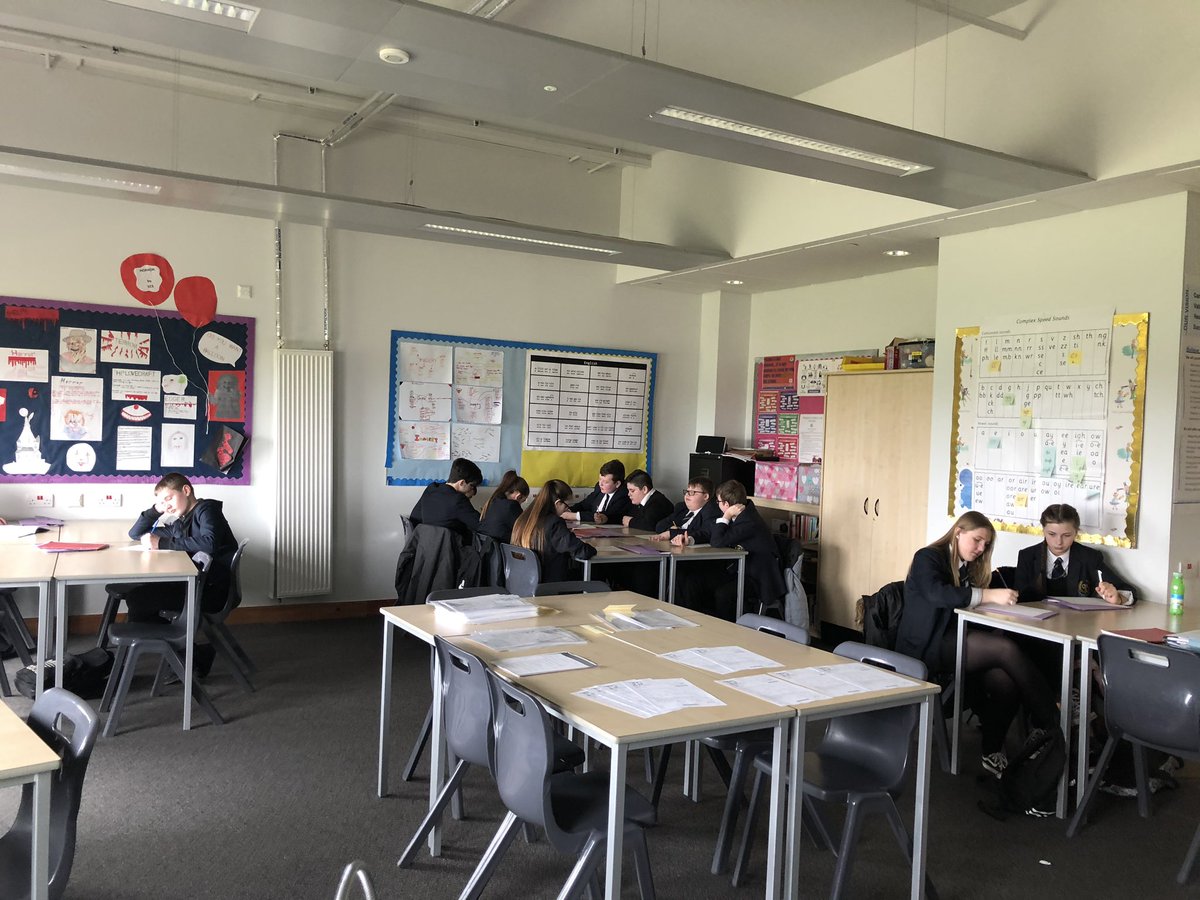 CVHS_English's tweet photo. S2 pupils busy working on their character analysis posters having finished watching ‘Freedom Writers’. Miss Erin Gruwell is a character/person we admire and we learned a lot about her story! 👍🏻@Freedom4Writing #TeachersSaveLivesToo #Inspiration #LearningThroughMedia https://t.co/AjRKOVSykG