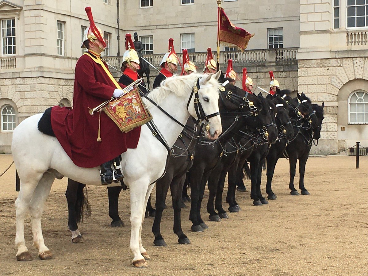 Nice to see that some traditional activities are able to continue as normal ⁦@HCav1660⁩ ⁦@Householddiv⁩ ⁦@philipbisset⁩ ⁦@theroyalparks⁩ #HorseGuards #QueensLifeguard #BluesandRoyals #ChangingtheGuard ⁦@Guards_Info⁩ #StJames’sPark