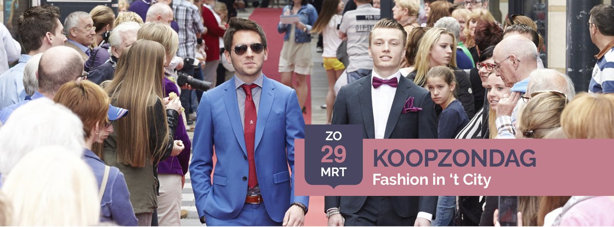 Helaas zijn de modeshows van zondag 29 maart tijdens fashion in 't City geannuleerd. Wij hopen snel met een nieuwe datum te komen.