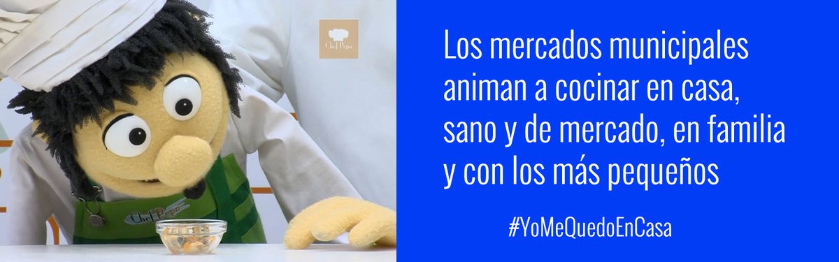 mercamad's tweet photo. Los mercados municipales animan a cocinar en casa, sano y de mercado, en familia y con los más pequeños. De la mano del Chef Pepo, las actividades gastronómicas se podrán seguir a través de distintos canales de YouTube #YoMeQuedoEnCasa 
https://t.co/5Hwif0i0ut https://t.co/AbtOIkxFvf