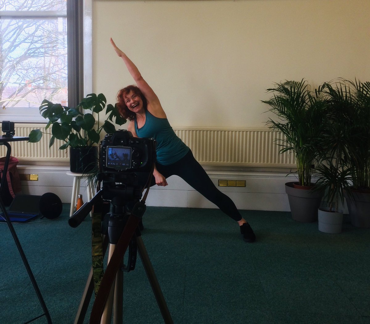 StretfordPHall's tweet photo. Yesterday evening we reluctantly cancelled all of today’s wellbeing classes. Today our awesome instructors are here filming their lessons, so we can run Wellbeing Tuesdays online from next week ❤️ https://t.co/rizcc3sXAA