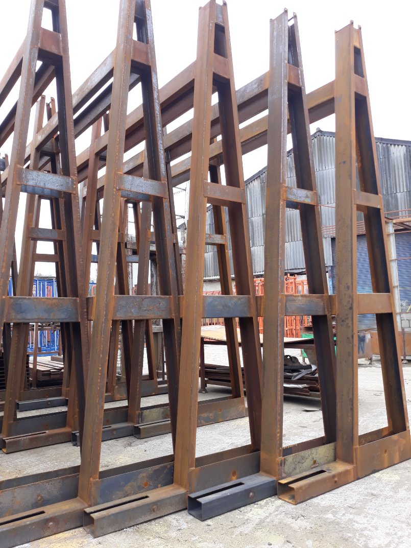 Large steel structures #manufactured to bespoke designs.#CarbonSteel #migweld whatever your industry hwengineering.co.uk we offer UK wide service with quality #material traceability and certified welding.  Contact us today for a quote #ukmfg #construction #glass #transport