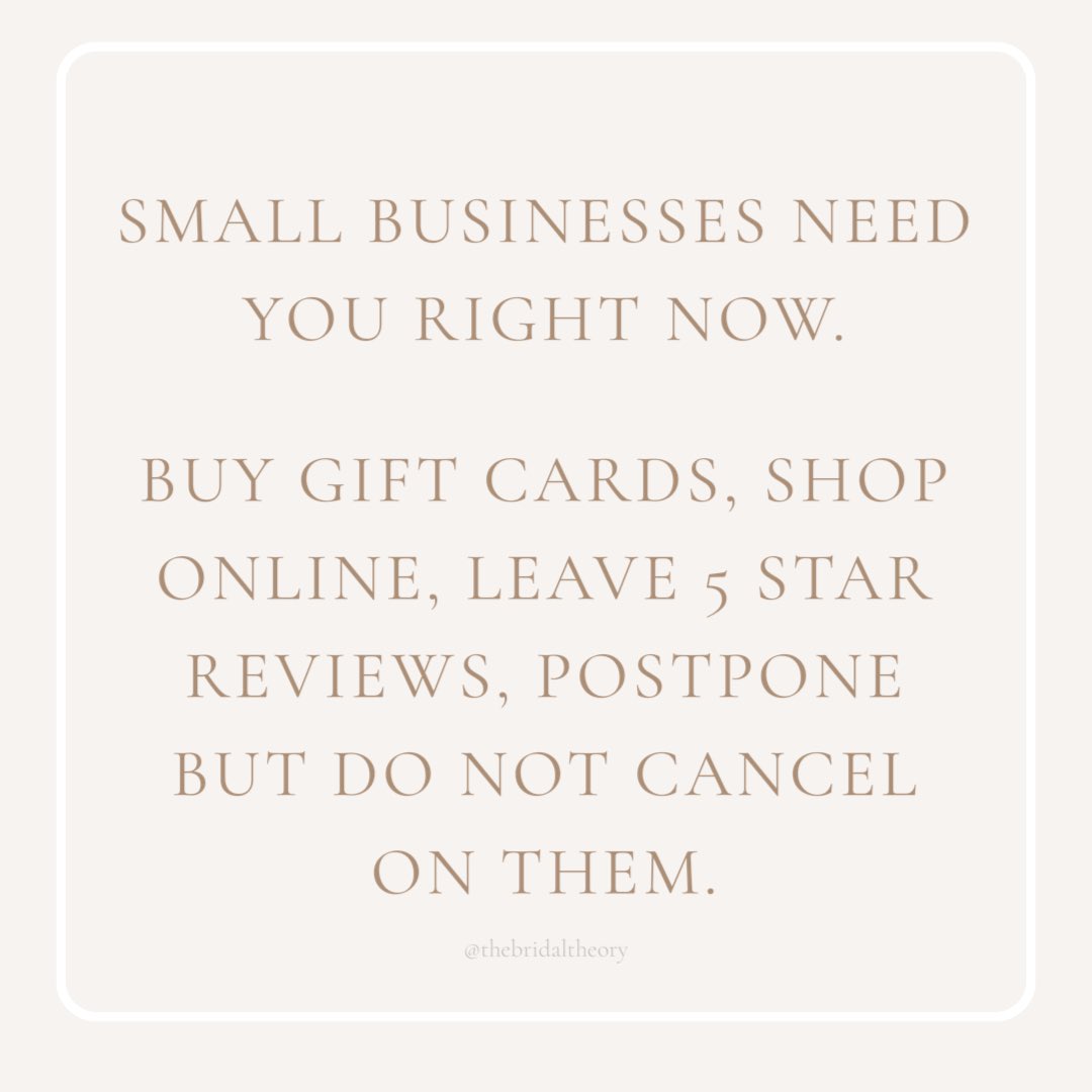Small businesses need you right now. #savesmallbusinesses #shopsmall #coronavirus #supportsmallbusiness #COVID2019 #workingfromhome