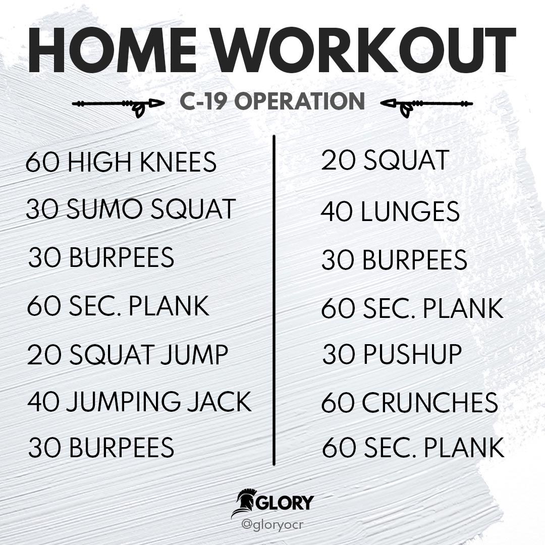 Workout quarantine hotsell