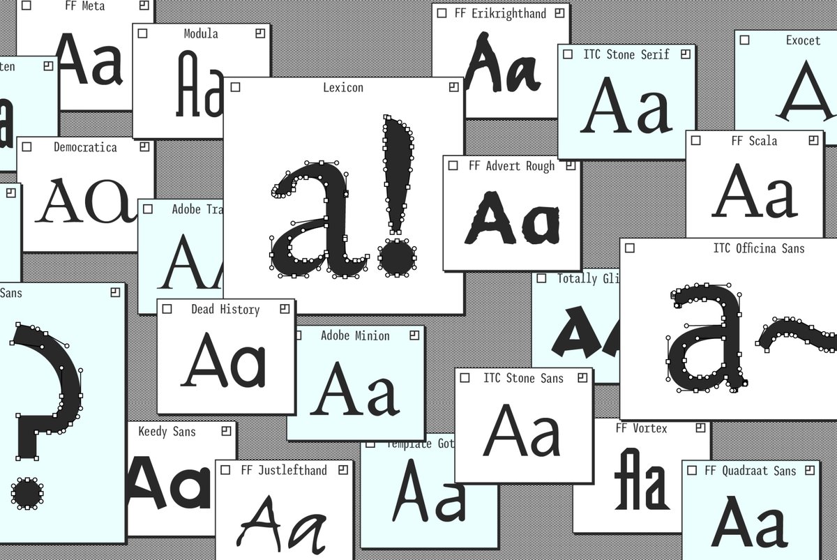 castfoundry's tweet image. Luciano Perondi @molotro re-reads Kinross’s 1992 article ‘The digital wave’ and recalls what happened during the decades that followed.

Read now on articles.c-a-s-t.com

#typography #digitaltypography #typedesign #fonts #parametricdesign