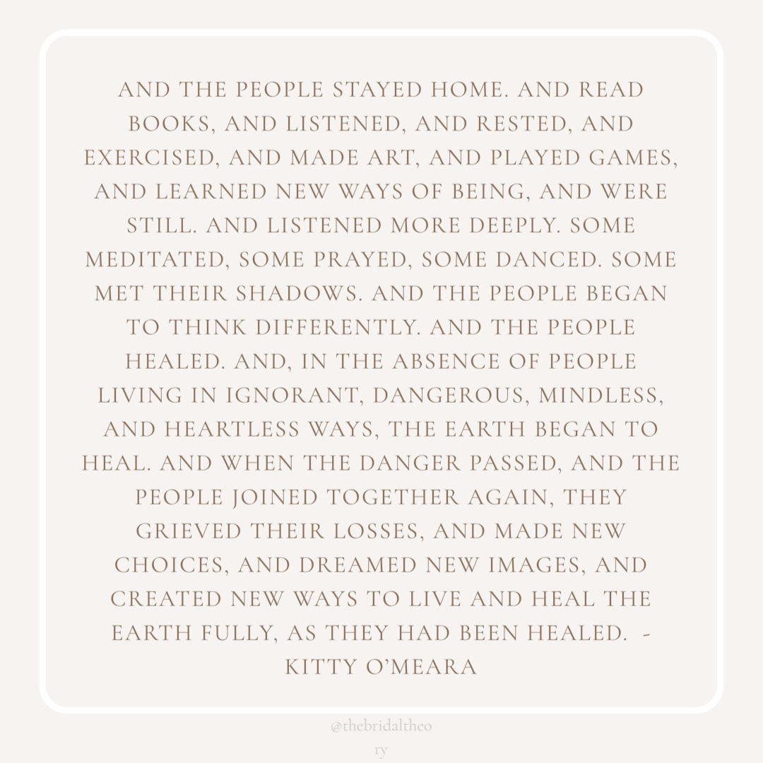 And the people stayed home. #TuesdayMotivation #TuesdayMorning #QuarantineLife #StayTheFHome #COVID2019 #stayhomechallenge