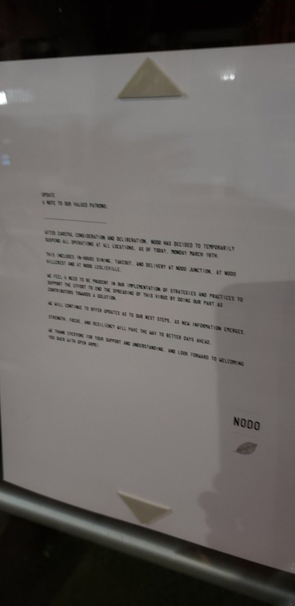spottedjunction's tweet photo. The sad reality of the Junction businesses during these strange and difficult times. #junctionstrong https://t.co/W3dlocgmHJ