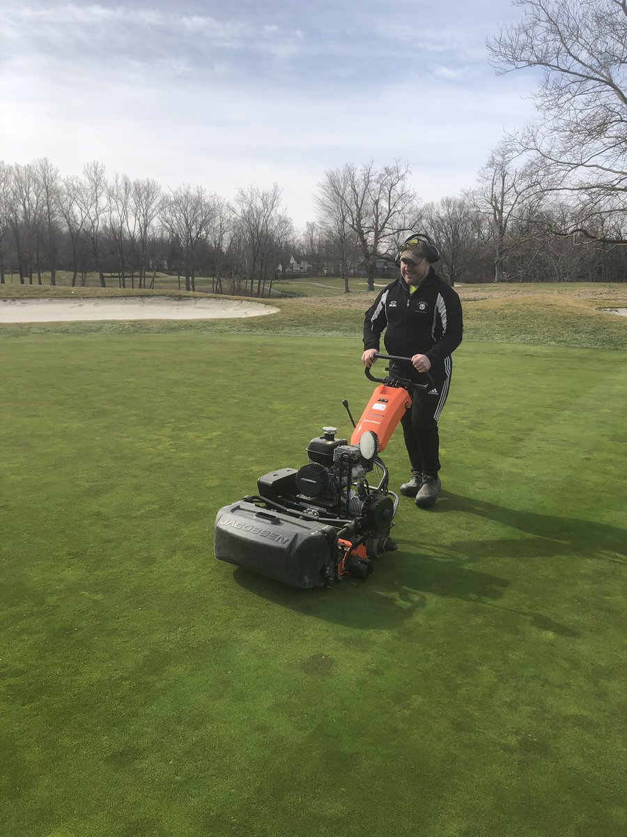 First mow of the season complete. Weather permitting, tomorrow we spray our first application of Proxy