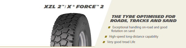 Newer XZL 2 is much more oriented to roads, tracks and hard surfaces. You can see much reduced tread depth and far more contact area for road usage. Upside is higher road speeds and long-distance optimisation, but at cost of mud performance.