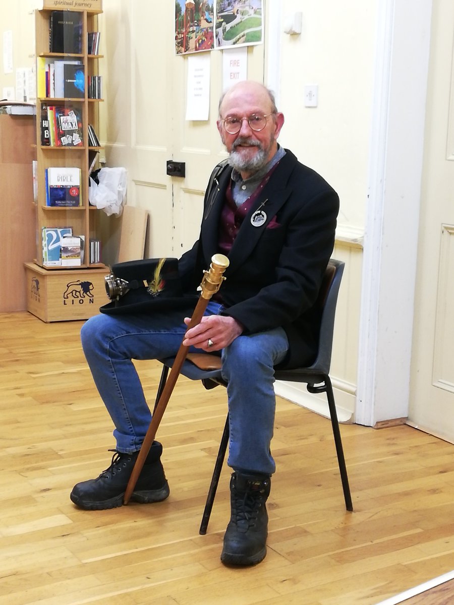 ArtLowestoft's tweet photo. In February Glenn came and sat for us in steampunk costume, we all had a fun evening, with members using a variety of styles/mediums. https://t.co/va185Uh8tI