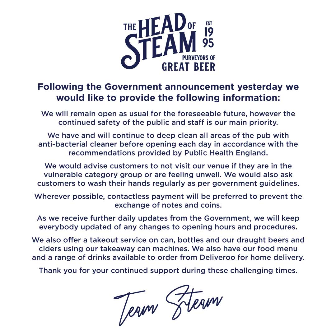 Head of Steam Quayside tweet media