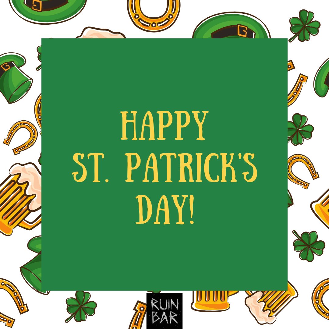 We wish you all a Happy St. Patrick's Day ☘️