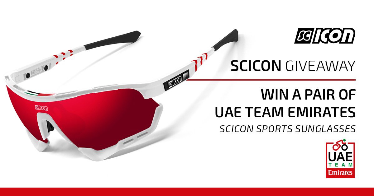 @UAE-TeamEmirates (@teamemiratesuae) on Twitter photo 🎁 | We have teamed up with <a href="/sciconsports/">Scicon Sports</a> to give you the chance to win a pair of SCICON sunglasses in @TeamUAEAbuDhabi livery.
For a chance to win follow the link: win.sciconsports.com/giveaway-win-a…
#RideTogether #seetheworld 🎁 | We have teamed up with <a href="/sciconsports/">Scicon Sports</a> to give you the chance to win a pair of SCICON sunglasses in @TeamUAEAbuDhabi livery.
For a chance to win follow the link: win.sciconsports.com/giveaway-win-a…
#RideTogether #seetheworld