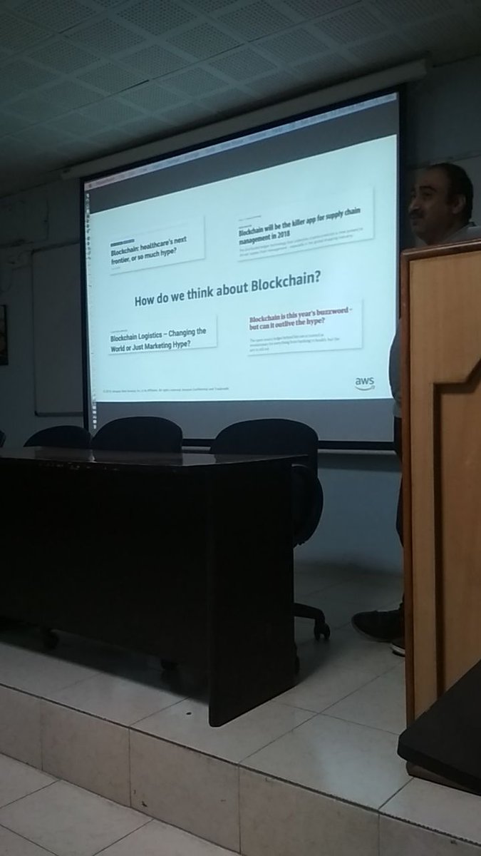 School of Data Science & Forecasting DAVV (@sdsfdavv) on Twitter photo Workshop on 'Demystify Blockchain' was conducted by our alumni Mr. K.B Chand(Head, Solution Architecture, Amazon Web Services, New Delhi) on 29th February 2020.
<a href="/awscloud/">Amazon Web Services</a> Workshop on 'Demystify Blockchain' was conducted by our alumni Mr. K.B Chand(Head, Solution Architecture, Amazon Web Services, New Delhi) on 29th February 2020.
<a href="/awscloud/">Amazon Web Services</a>
