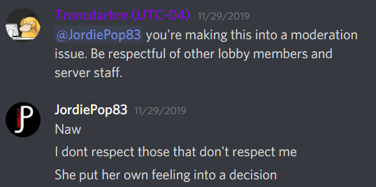 PoGotroncdarbre's tweet photo. @PopJordie @IAmSamehada If you TM a pokemon at all it counts as a change to your battle team. Contact the Arena if you need clarification. There was no rematch because you broke the rules and were given a game loss, it wasn't a dispute.
You were banned for language like https://t.co/WKGZcKpTIf