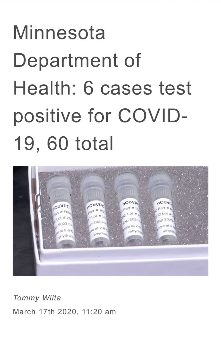 This is SO PROMISING. only 6 new positives in MN overnight, that’s wildly different than the past week!!! People are self-quarantining and the numbers will hopefully keep staying small and manageable like this.