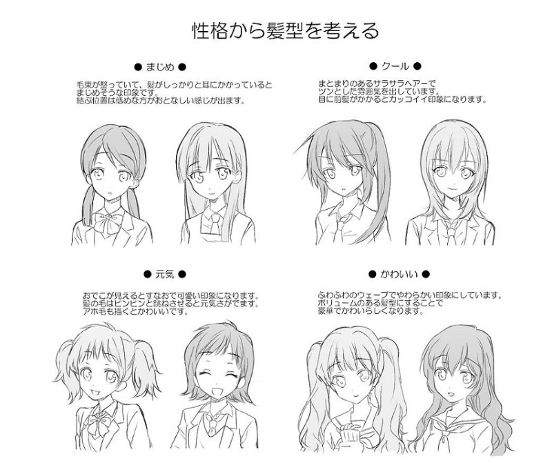 お絵かき講座パルミー Twitter પર 性格から髪型を考えます 髪のボリュームや毛の流れ 長さや結ぶ位置でも印象が変わります W ナヤムナァ T Co Y8xuvbaexs お絵かき講座パルミー Twitter પર 性格から髪型を考えます 髪のボリュームや毛の流れ 長さや結ぶ位置でも印象が変わります W ナヤムナァ T Co Y8xuvbaexs