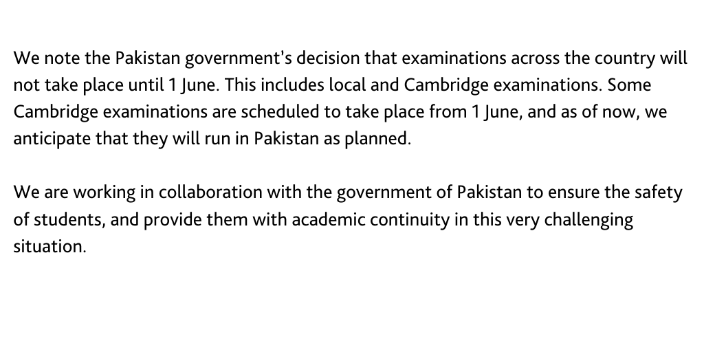 Cambridge International Education tweet media