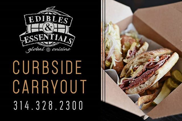CURBSIDE CARRYOUT from @ediblesandessentials! We need your help/hunger to get us through! Check out our full menu online (ediblesandessentials.com) and call to order at 314-328-2300. Payment will be taken over the phone and when you arrive, call us and we'll bring it out to you!…