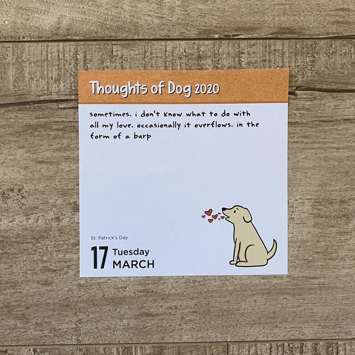 dogfather's tweet photo. seeing a lot of messages from people who left their dog calendars at work, not knowing they wouldn’t be returning. i’m going to start sharing the pages here so nobody misses a day https://t.co/izdBSvMiTh