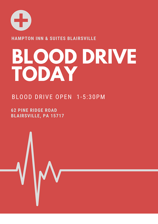 HamptonBville's tweet photo. Blood Drive Today, 1pm-5:30pm https://t.co/d6QOpsKcaX
