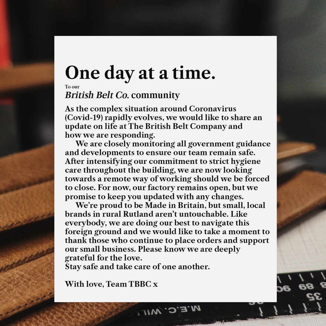 The world may feel very daunting right now but we are deeply humbled by the collective spirit seen across the globe. Our main commitment is to keep our wonderful community healthy &amp; safe. We wish the very best for you all. Stay safe and take care.⁠ With love, Team TBBC x⁠