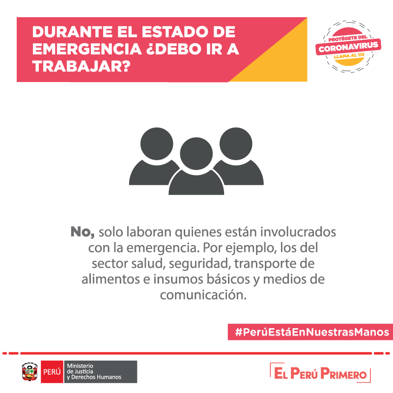 marcaPERU's tweet image. #YoMeQuedoEnCasa | ¡La salud es primero! Nuestro país se encuentra en Estado de Emergencia Nacional. Conoce más detalles de esta medida extraordinaria para evitar la transmisión del #coronavirus. 
#PerúEstáEnNuestrasManos