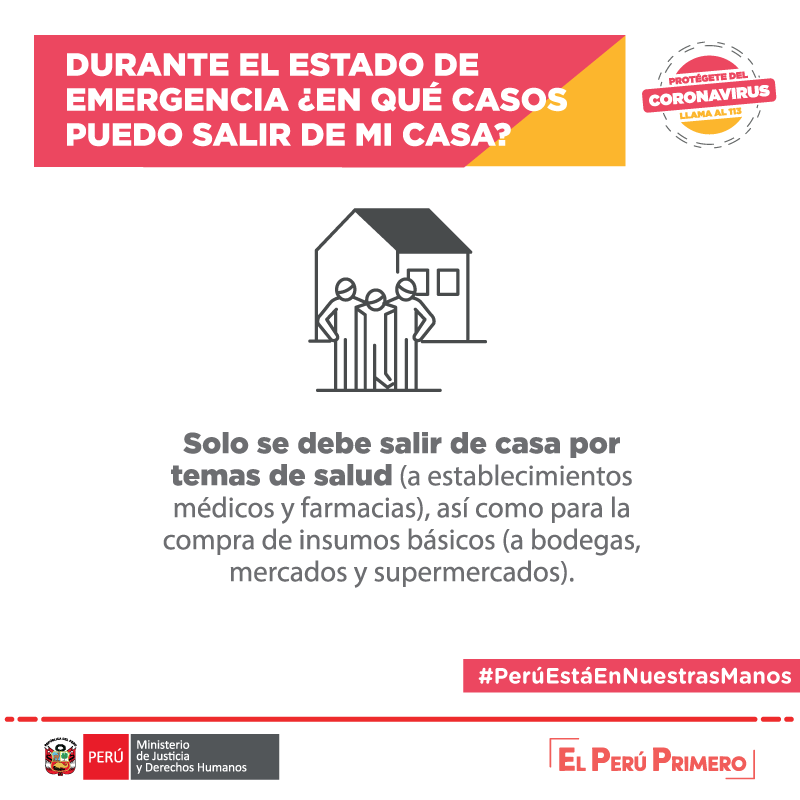 marcaPERU's tweet image. #YoMeQuedoEnCasa | ¡La salud es primero! Nuestro país se encuentra en Estado de Emergencia Nacional. Conoce más detalles de esta medida extraordinaria para evitar la transmisión del #coronavirus. 
#PerúEstáEnNuestrasManos