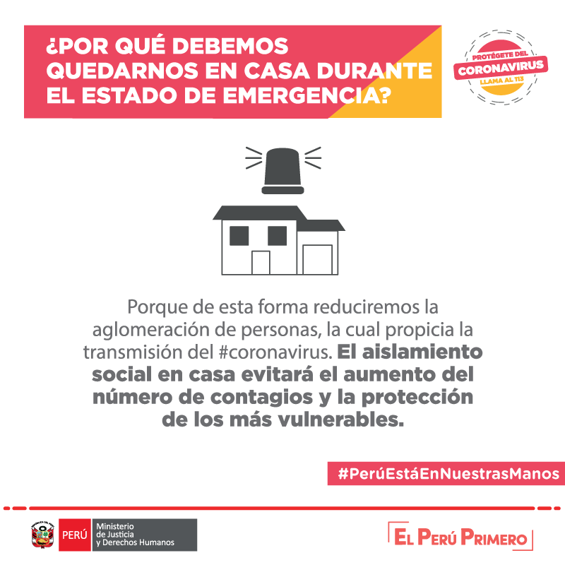 marcaPERU's tweet image. #YoMeQuedoEnCasa | ¡La salud es primero! Nuestro país se encuentra en Estado de Emergencia Nacional. Conoce más detalles de esta medida extraordinaria para evitar la transmisión del #coronavirus. 
#PerúEstáEnNuestrasManos