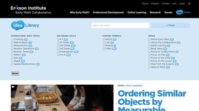 Erikson Early Math tweet media