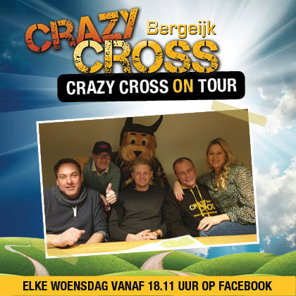 crazycrossberge's tweet photo. Morgen de voorlopig laatste aflevering van Crazy Cross on Tour 😭. In verband met het corona-virus is het niet verstandig om te gaan filmen. Maar heb jij een leuk filmpje wat je met ons wilt delen, dan zien we deze graag. https://t.co/JvoHsfYgko