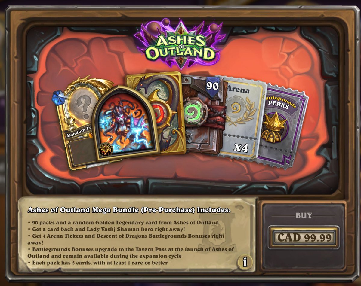 hearthstone pre order