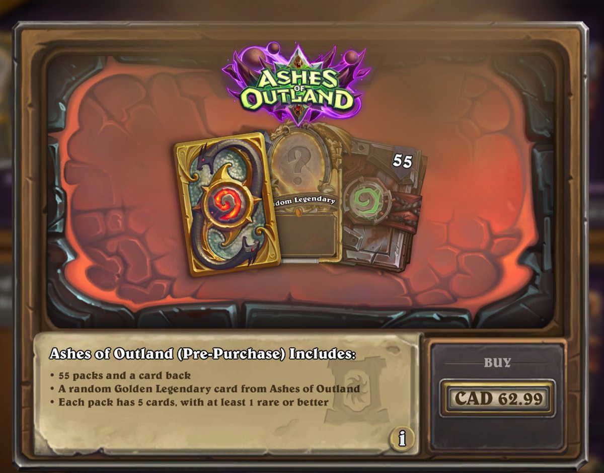 hearthstone pre order