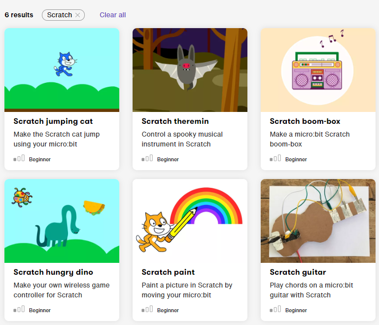 microbit_edu's tweet photo. Have you tried the new projects using micro:bit and Scratch on our new Make it: code it page? Great if you're just starting out with learning to code using #microbit and #scratch https://t.co/HNiotghMgK #edchat #STEM  #coding https://t.co/lKTuV3BBhR