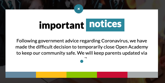 benjamta's tweet photo. @OAOpenAcademy We have had no communication on this, bar an incomplete message on your website that fails to say how you'll keep us updated (you'll "keep parents updated via..."). This is not acceptable. Please let us know your detailed plans for this closure. https://t.co/fsOqN1FzaO