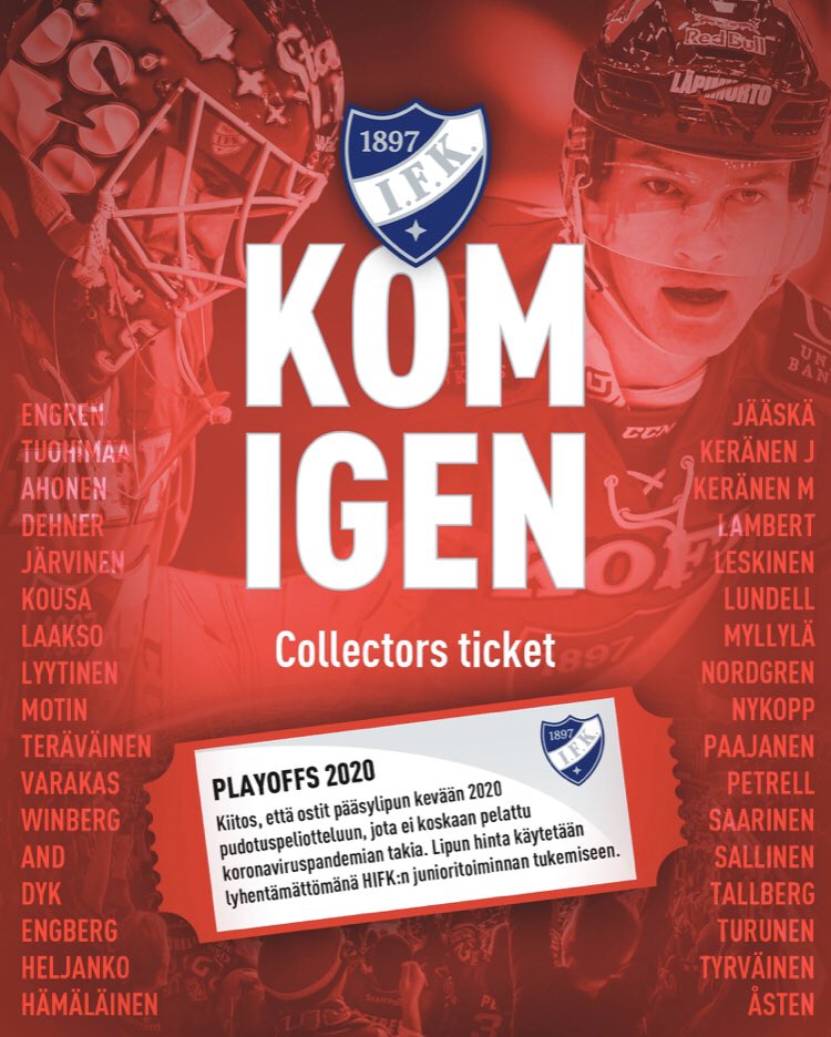 TommiKokkonen's tweet photo. Kom igen @HIFKHockey https://t.co/oeXOnFlhLo