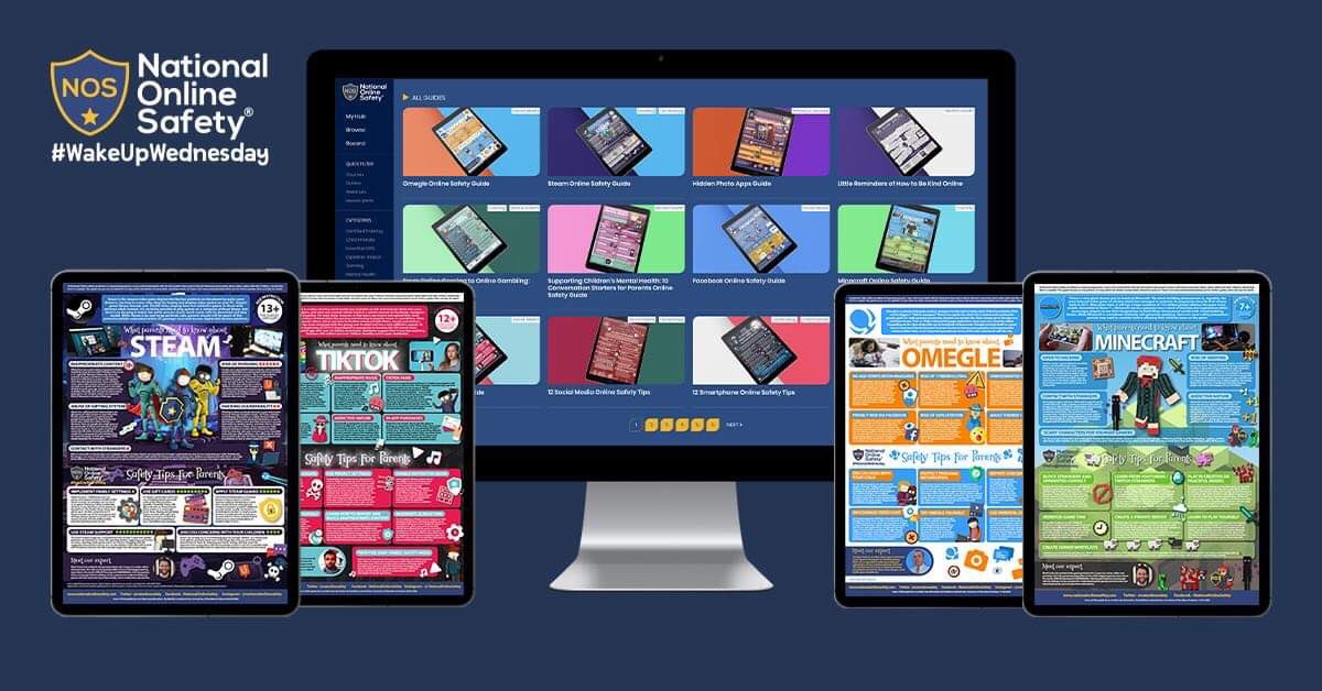 School closures may result in children spending more time online. 📱🌐

Our library of over 70 FREE #OnlineSafety guides provide parents and carers with guidance on a number of risks which young people could face online. Access the full suite here >> bit.ly/2Qn8mmo