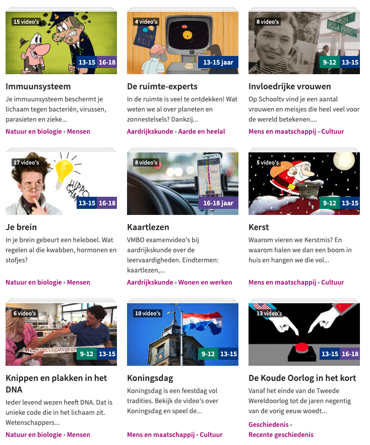 Schooltv's tweet photo. Thuis leren wordt leuk én handig met de afspeellijsten van Schooltv!
Kies een onderwerp en bekijk de video's 💻
▶️ Voor basisonderwijs: https://t.co/MO5Ds2TVV9
▶️ Voor voortgezet onderwijs: https://t.co/pjYlKLV4ct
#stayhomechallenge #scholendicht #thuisonderwijs https://t.co/bsu1pKCdWM