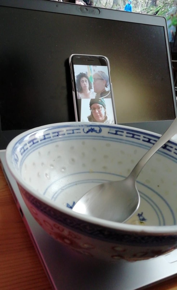 Gardons le contact avec les #visiolunch - pré-requis : une connexion, un horaire, un repas #motivation #lien #laReunioParisEssonne