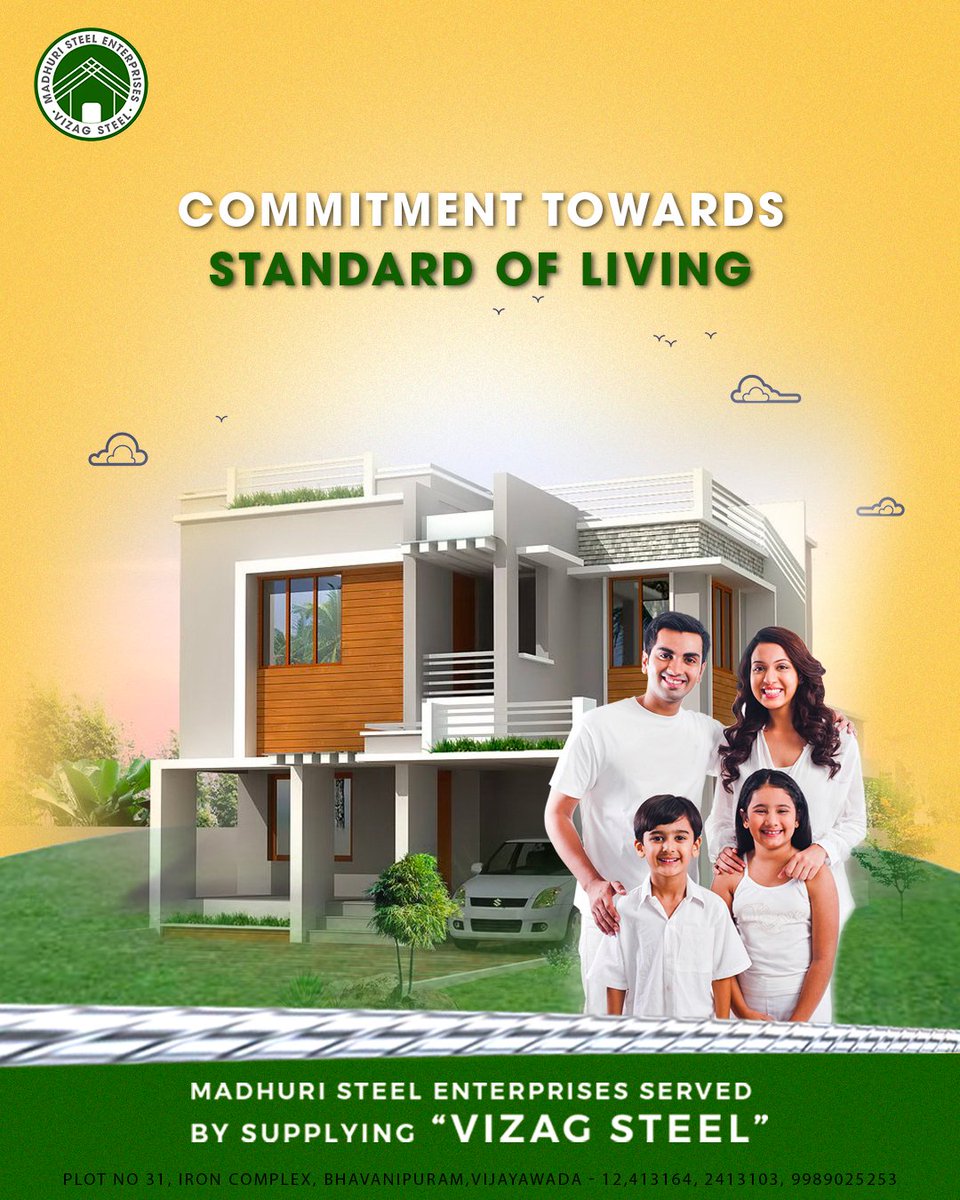 MadhuriSteel's tweet photo. Construct your home with the Madhuri Steel. We are the most durable authorized dealers of Vizag Steel. 

For more information. Call Us On 2413164, 2413103, 9989025253
#madhuristeelenterprises #steelenterprises #steel #vizagsteel #design #construction #apartments #buildings #homes https://t.co/mhxT4FOBWl