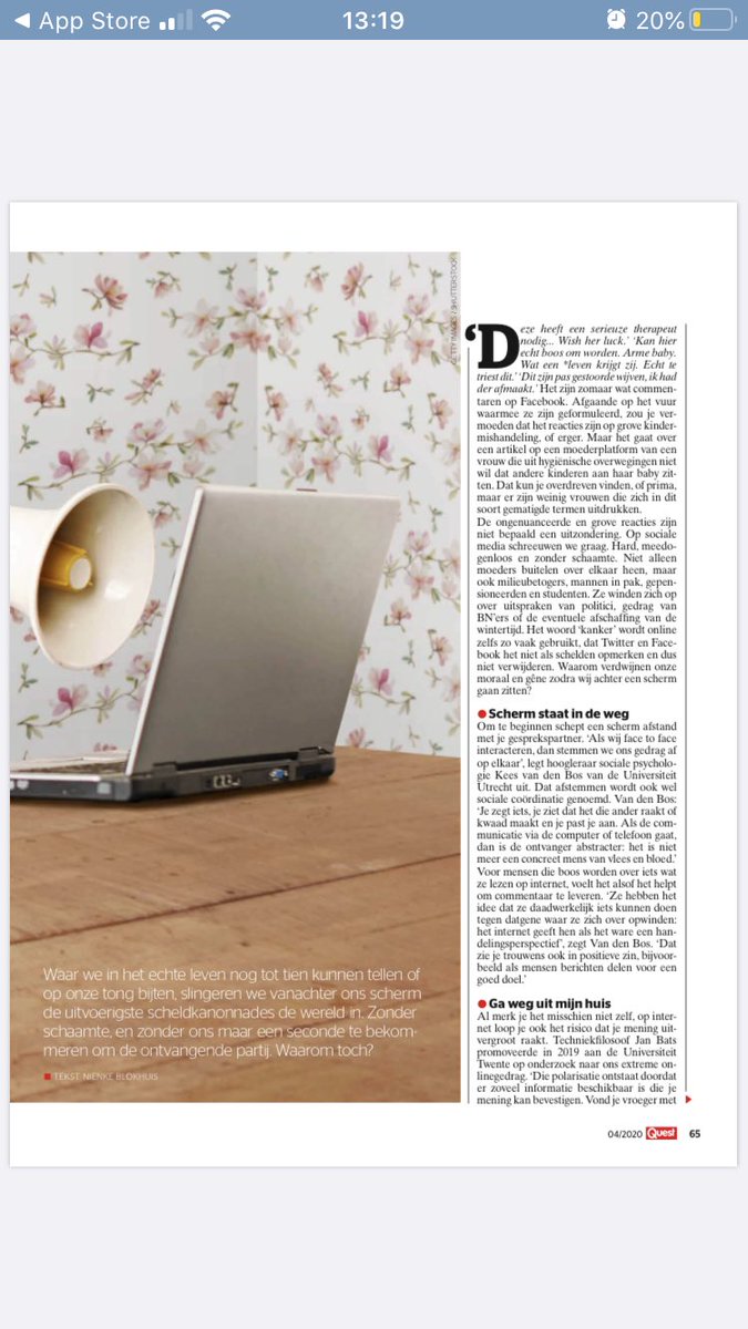 jan__bats's tweet photo. Een jongensdroom in vervulling! 
Mijn onderzoek aan de @UTwente in de @QuestNL Ik zou zeggen: perfect leesvoer voor als je heel toevallig thuis zit. https://t.co/lUHnSLjZ0j