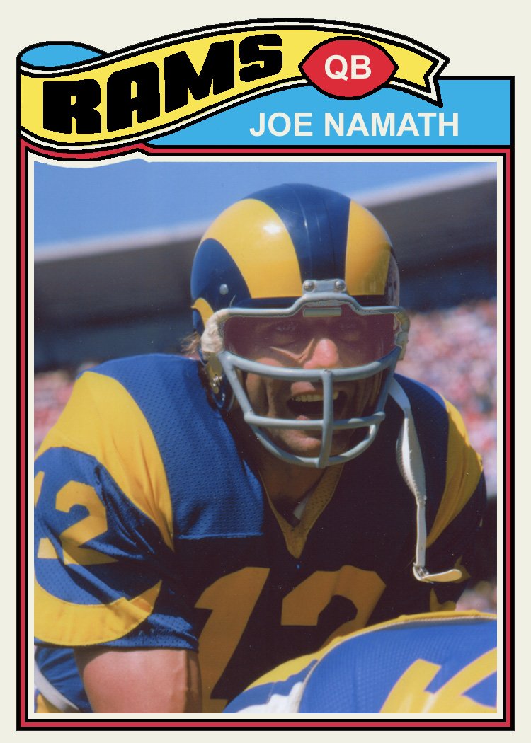 joe namath rams jersey