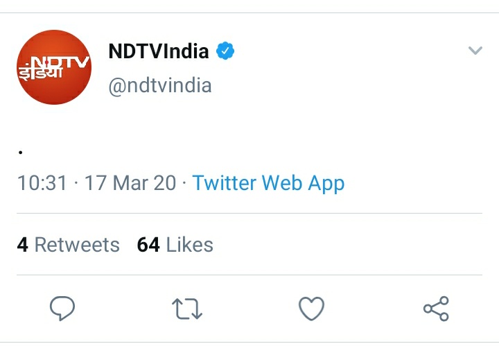 चोट बहुत गहरी लगी है.अब तो बस full stop ही समझ लो! #NDTV