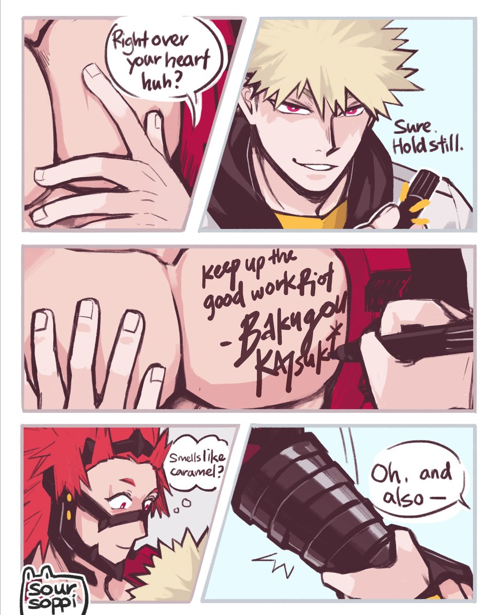 bad boy heartthrob!Bakugou x good boy Pro Hero!Kirishima is my critical weakpoint 