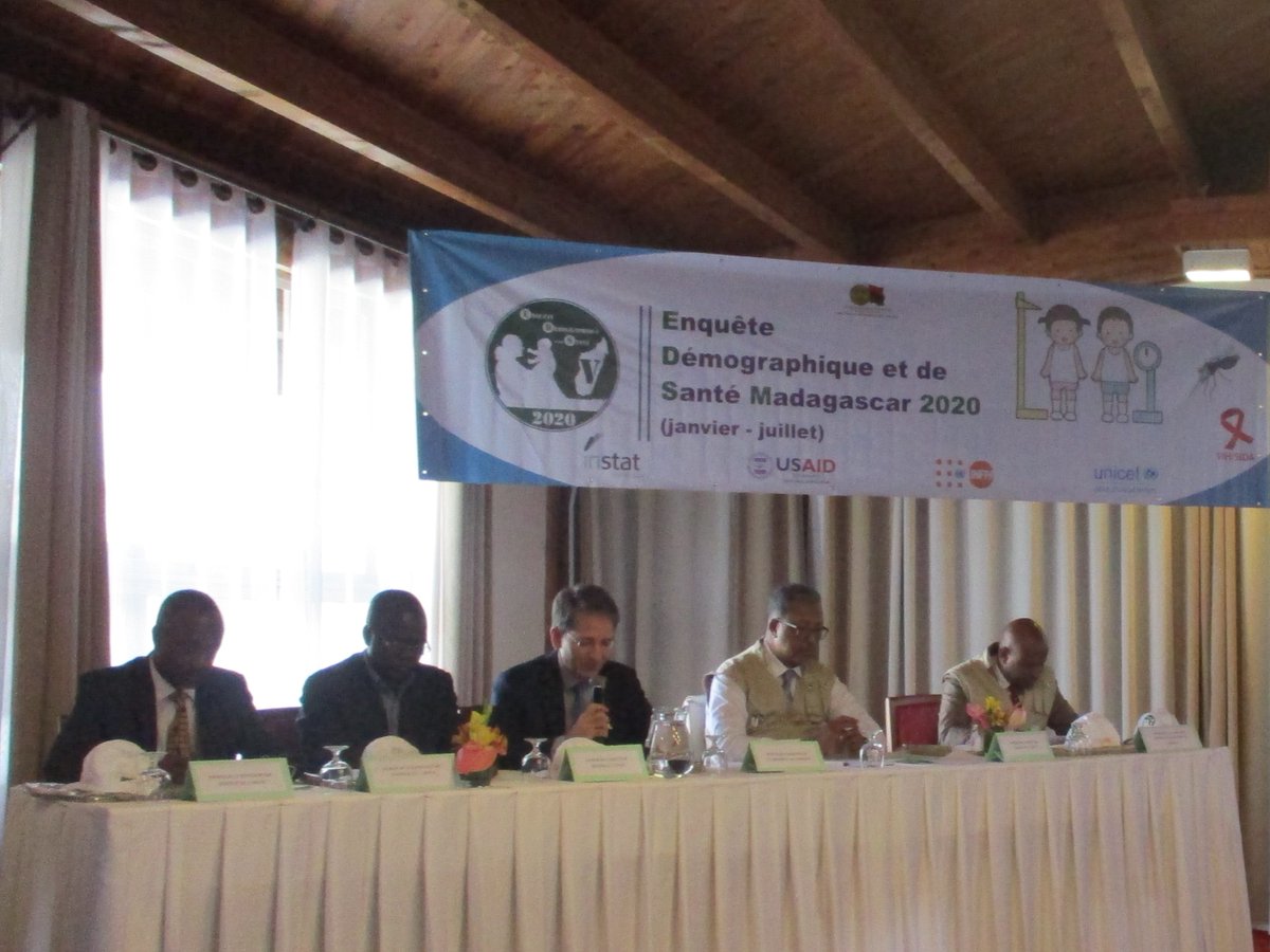 UNICEFMada's tweet image. Coup d’envoi de la 5ème Enquête Démographique et de Santé à Madagascar pour l’année 2020
#EDSMD #Instat #USAID