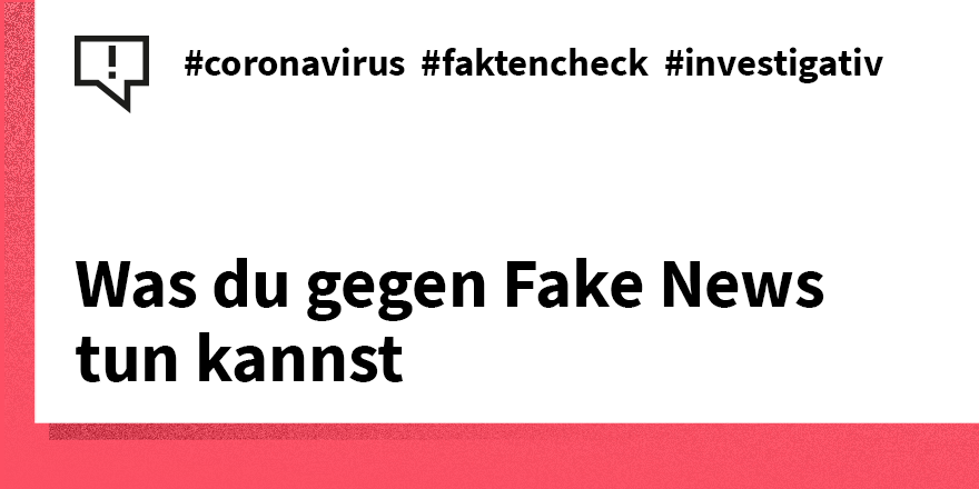 CORRECTIV (@correctiv_org) on Twitter photo Zuverlässige Informationen sind wichtig #COVID19! Fake News breiten sich rasant aus. Leitet faktenbasierte Infos weiter.<a href="/correctiv_fakt/">CORRECTIV.Faktencheck</a> und auch #faktenfinder von <a href="/tagesschau/">tagesschau</a> <a href="/PatrickGensing/">Patrick Gensing</a> recherchieren unermüdlich, um Gerüchte und Desinformationen zu #Corona klarzustellen. Zuverlässige Informationen sind wichtig #COVID19! Fake News breiten sich rasant aus. Leitet faktenbasierte Infos weiter.<a href="/correctiv_fakt/">CORRECTIV.Faktencheck</a> und auch #faktenfinder von <a href="/tagesschau/">tagesschau</a> <a href="/PatrickGensing/">Patrick Gensing</a> recherchieren unermüdlich, um Gerüchte und Desinformationen zu #Corona klarzustellen.