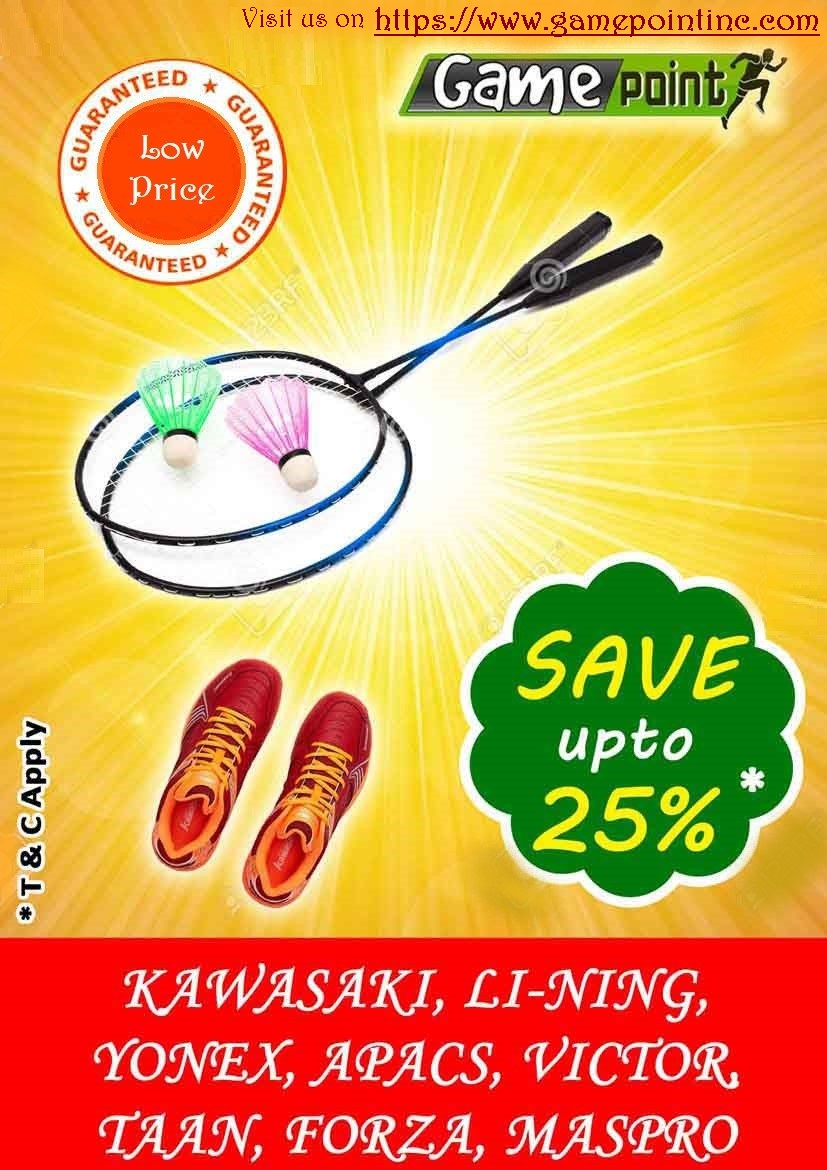 GamePointInc's tweet image. Shop with us for the most wanted badminton items. Make your vacation fun filled and useful.

#gamepointinc #badminton #onlineshopping #bestoffer #rackets #shuttlecock #sportshoes #kitbag #backpack
