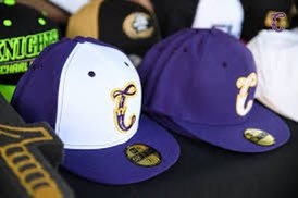 Caballeros by  @KnightsBaseball (AAA, CHW)Part of the initiative that became MiLB’s Copa de la Diversión, the purple and gold were worn by Charlotte for one weekend in Aug 2017. It’s gotten a facelift, but I’m fond this look. I own the hat on the left! #HatADay